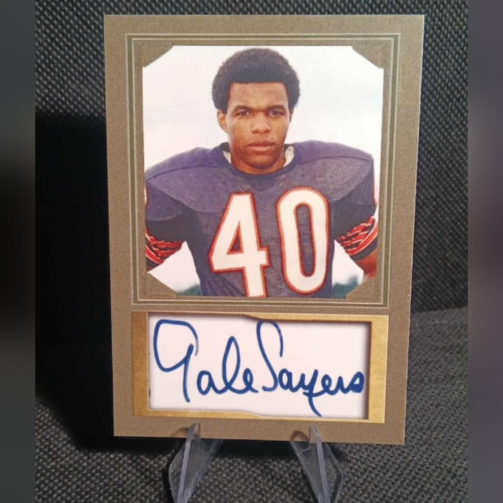 Gale Sayers D. Gordon Portrait & Landscape Photo Facsimile Auto Edition